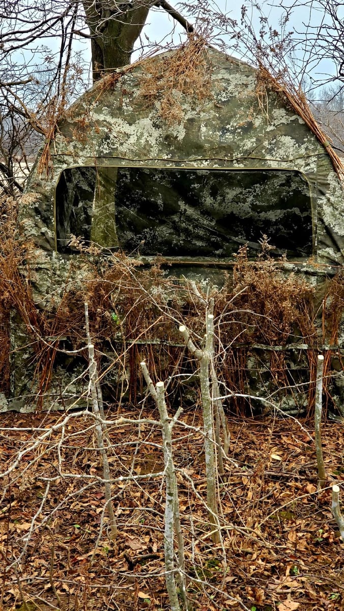 camouflage-hunting-blind-in-forest